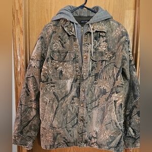 Camo Hooded Jacket Size M